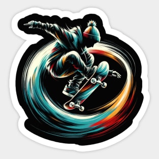 Skater Vortex Sticker